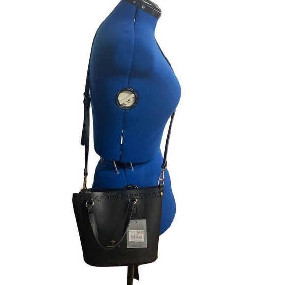 NANETTE LEPORE Women’s Bag In A Bag Satchel with Baguette Black 9X4.5X8.5 - Picture 2 of 12